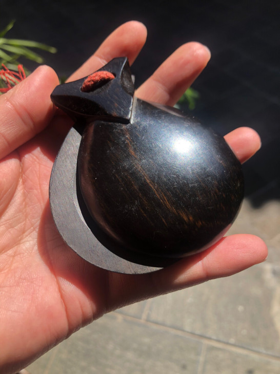 清代老红木货郎特殊造型小快板
