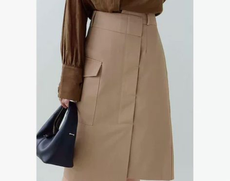 ^の^专衣工装风高腰开叉显瘦半身裙女202...