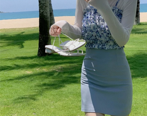 bigking大金家宽松直筒休闲裤女夏米色...