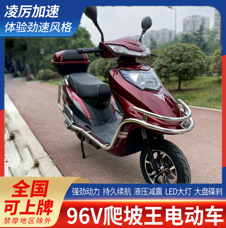 铃隆 电动摩托车  商家说可以跑110  ...