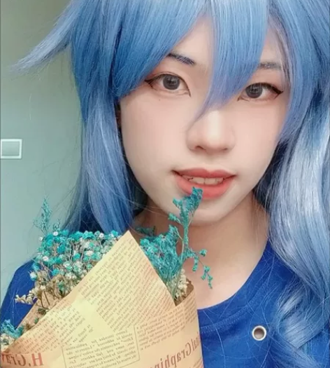 原神甘雨cos造型假发110，找妈咪定制的...