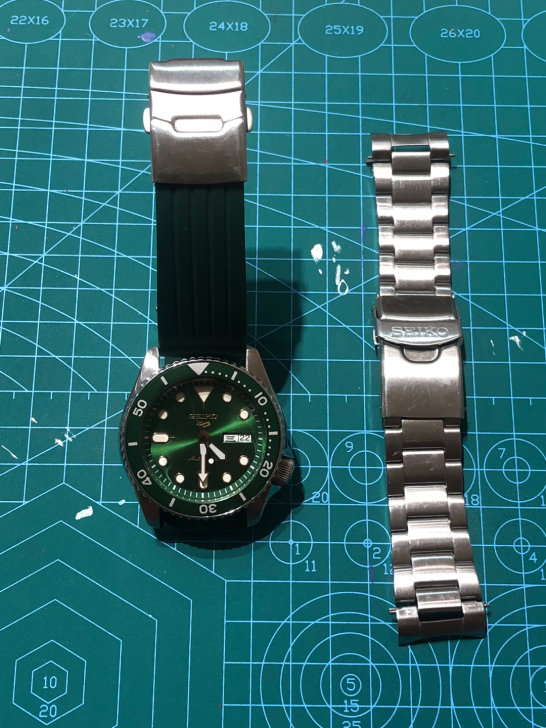 精工5号 seiko 绿水鬼 两个表带 一...
