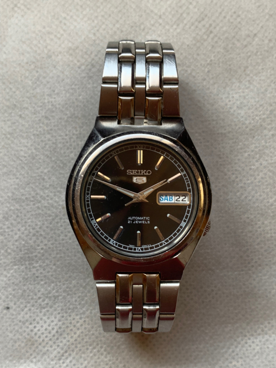 中古日本回流正品SEIKO精工5号透底机械...