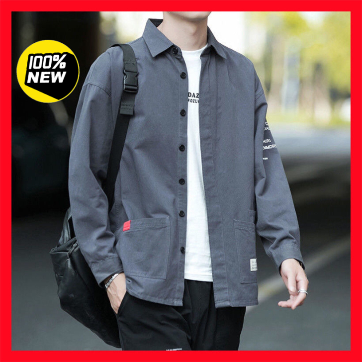 【清仓】100%纯棉男士长袖衬衫休闲宽松版...