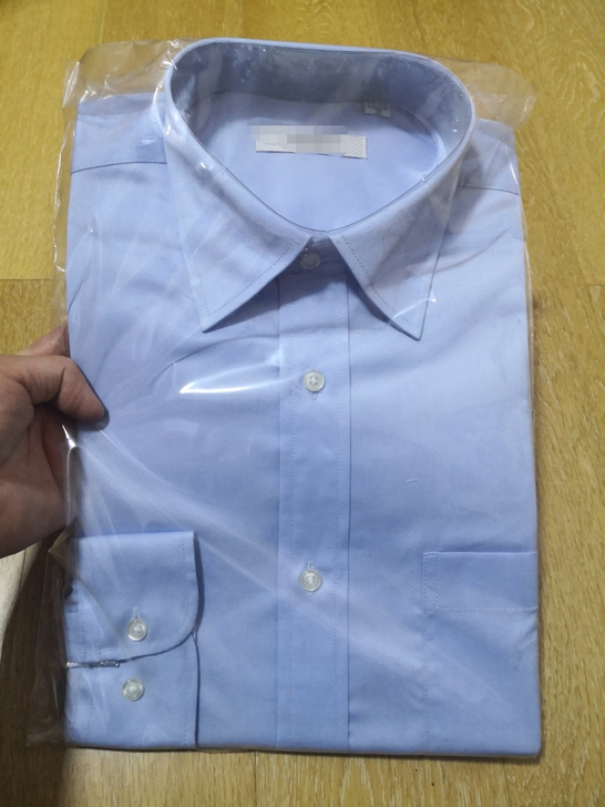 全新淡蓝色男衬衣，长袖短袖都有，材质好，厚...