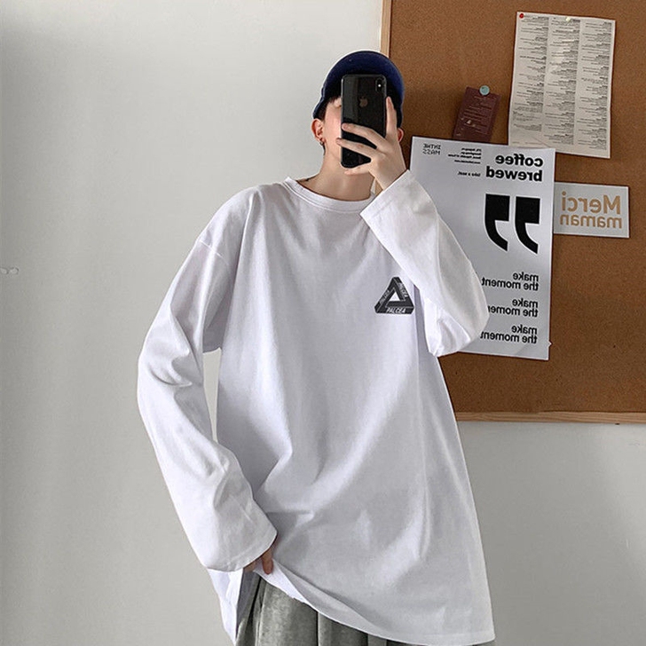 11长袖T恤男潮牌宽松T恤春秋季薄款学生上...