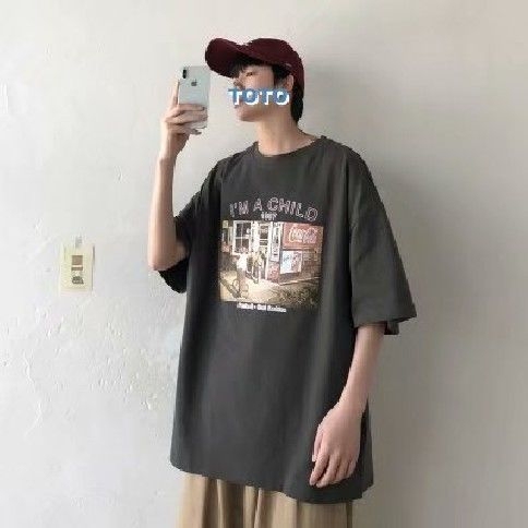 11转季大清仓美式复古短袖T恤男ins潮牌...