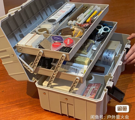 保养送的，车载工具箱多层工具箱48包邮全新...