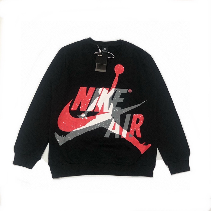 秋季NK泼墨冰淇淋配色休闲圆领卫衣男女情侣...