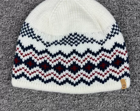 全新 Timberland 白色红蓝粗毛线...