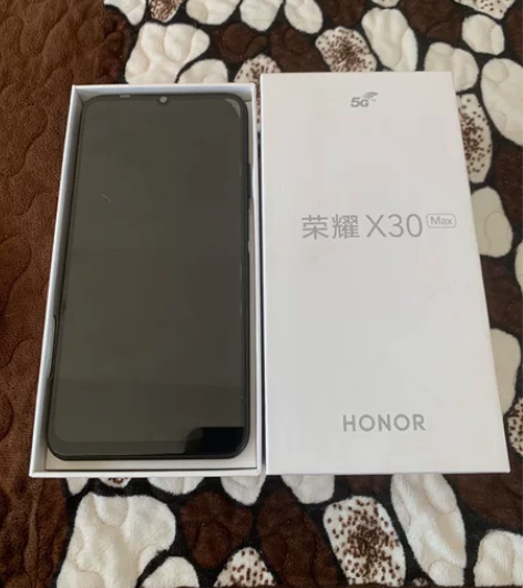 荣耀X30max亮黑色手机8+128国行双...
