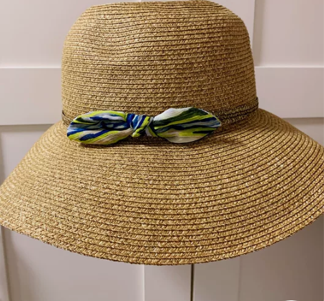 ELLE草帽，elle帽子。购于北京百盛商...