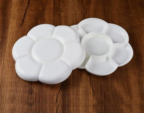 包邮梅花双扣调色盘 可盖调色盘 双扣颜料盒...