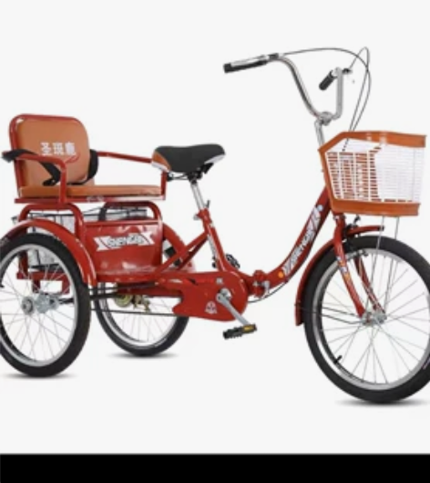 买来一次都没骑过，买给我母亲接小孩放学用的...