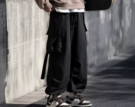 裤工装 裤子工装裤美式裤男士长秋冬直筒阔腿...