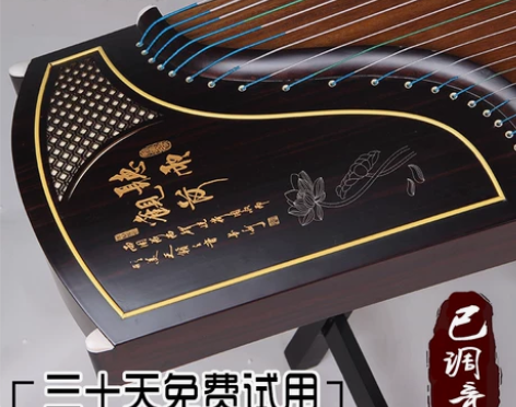 高档黑檀刻字初学古筝 考级演奏乐器10级实...