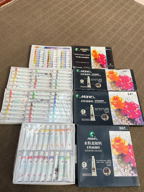 马利牌水粉颜料,全新,书店清货,不退不换,...