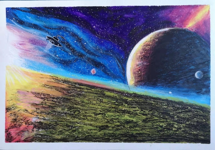 4K大小,油画棒作品!