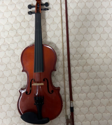 1/8凤灵初学者小提琴，8成新，使用半年，...