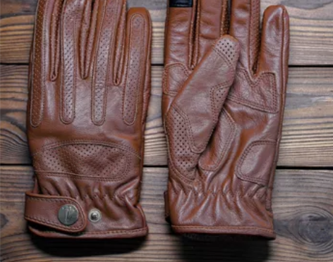 复古加绒手套机车骑行秋冬季摩托车牛皮真皮保...