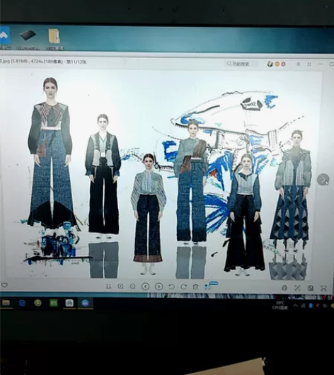 牛仔系列设计 服装设计系列效果图款式图 灵...