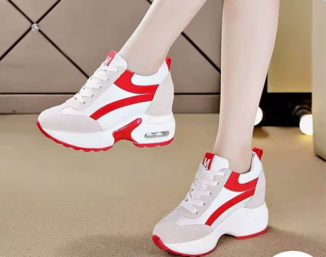 ?内增高鞋女2020春秋季新款百搭韩版坡跟...