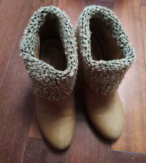 皮鞋，单鞋，两穿，38号，跟高8厘米，有轻...