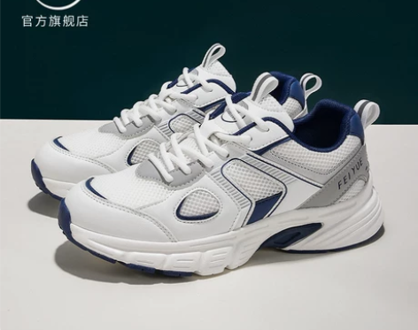 飞跃鞋 老爹鞋女鞋2022夏款网面透气跑步鞋