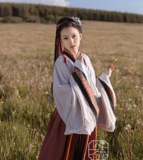 清衣柜！【上遥居】岁引 晋制汉服原创曲领衫...