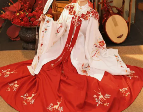 裳云兮【遇红妆】明制立领5件套 1.上衣+...