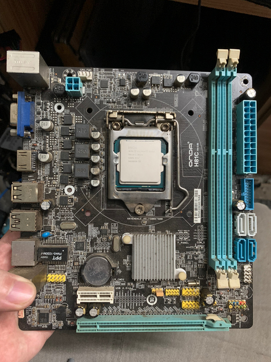 昂达H81C主板和赛扬G1820双核CPU...