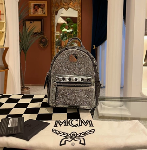 ?MCM迷你双肩包钻石限定款 97新 AB...
