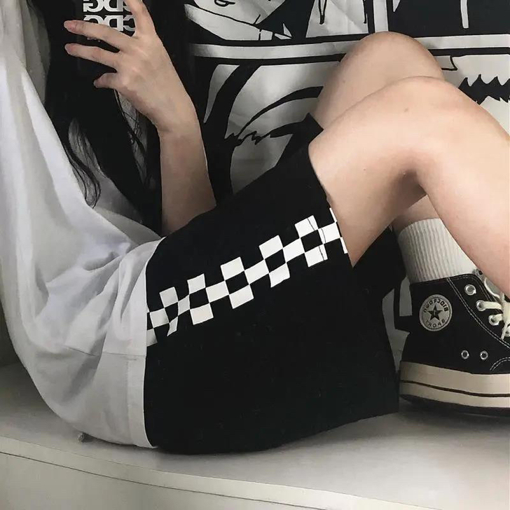百搭ins短裤女夏高腰韩版宽松显瘦运动休闲...