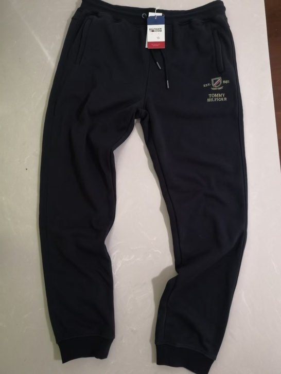 闲置物品汤米男士冬季加绒卫裤，藏蓝色xxl...
