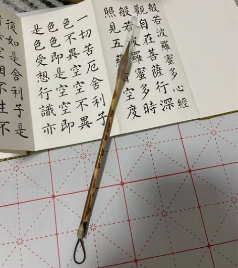 红湘妃毛笔 小楷笔 行家笔纯狼毫全新¥46...