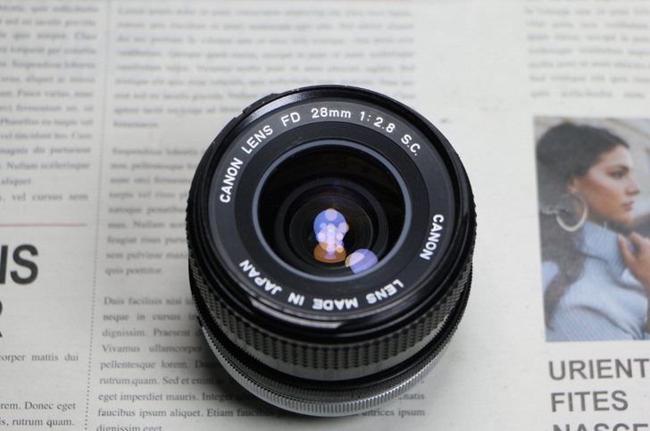 佳能fd 28mm f2.8 镜头成色如图...