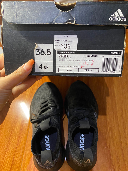 Adidas阿迪达斯女子运动休闲跑步鞋36...