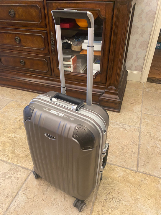 eminent雅士行李箱男商务铝框款万向轮...