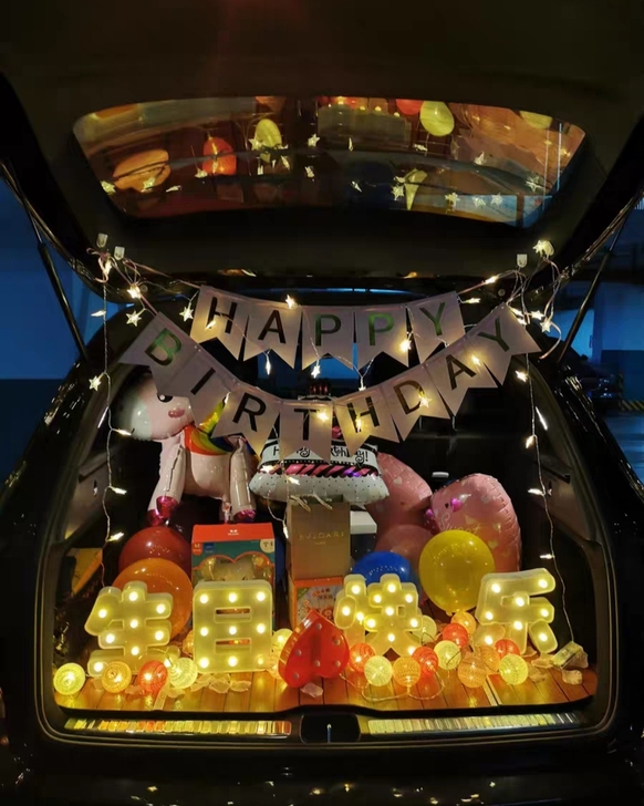 包邮网红爆款生日后备箱惊喜快乐气球装饰  ...