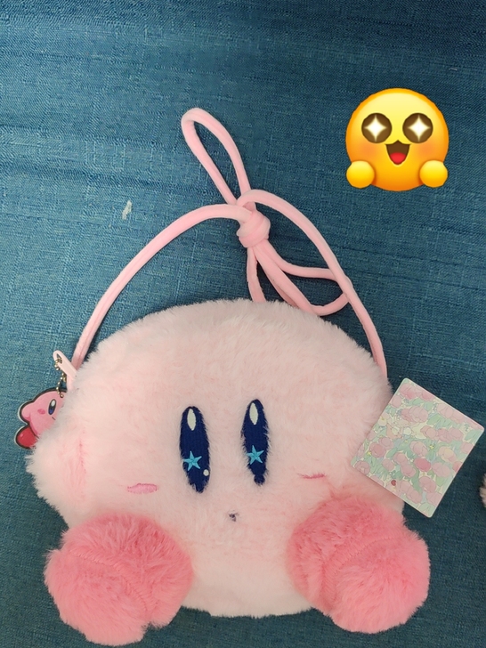 星之卡比斜挂包，全新未使用。喜欢的来。