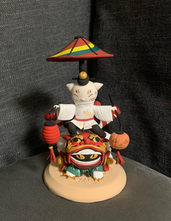 阴阳师惠比寿五方狮舞手办超轻粘土人Q版