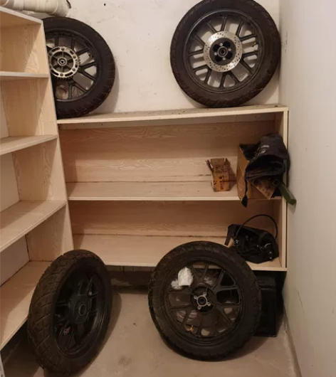 银钢悍路者300改装铝合金轮胎一套四个，1...