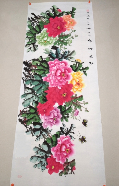 6尺中国美术家协会会员王玉峰老师纯手绘：花...