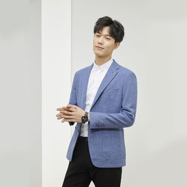 海澜去标【新品】春秋男士时尚休闲西服