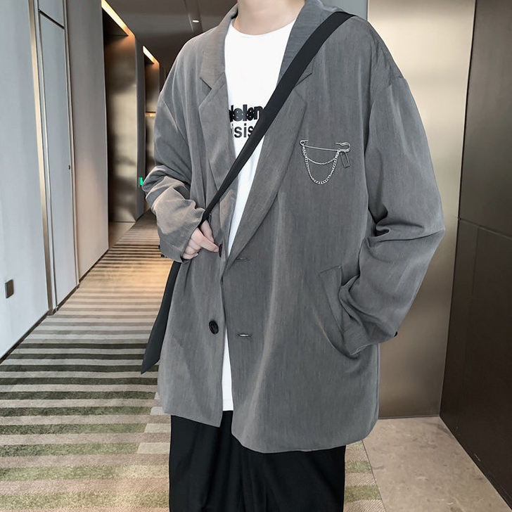 春季西装男新款韩版雅痞帅气男士休闲小西服外...