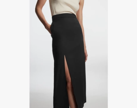 【99价】COS女装 修身版型直筒羊毛铅笔...