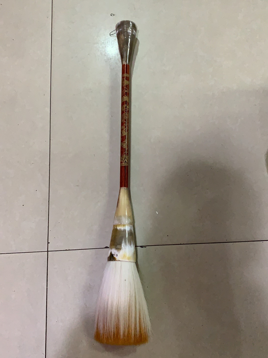 龙腾盛世大毛笔牛角龙雕兼毫斗笔可做装饰实体...