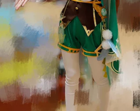 三町目原神cos服，温迪S码，穿过一次，学...