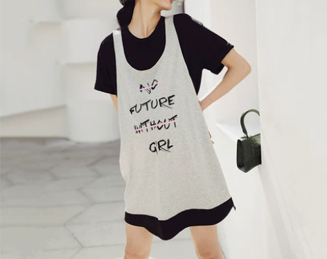 BELLYWEAR孕妇连衣裙套装夏季时尚宽...