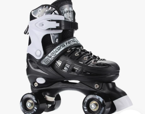 四轮溜冰鞋,鞋码37,黑色, 轮滑鞋几乎是...